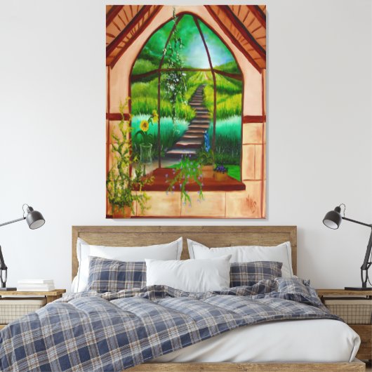 Bay Window キャンバスプリント (インサイチュ (寝室))