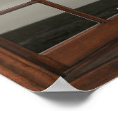 Bay Window Illusion with Cat on the Sill Poster ポスター (角)