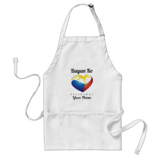 Bayan Ko Pilipinasのハートの旗のエプロンカスタム スタンダードエプロン