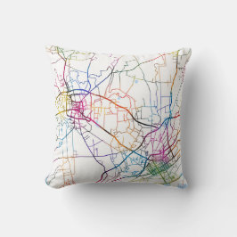 Bayannur China City Map クッション