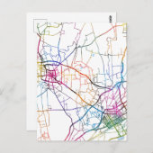 Bayannur China City Map ポストカード (正面/裏面)