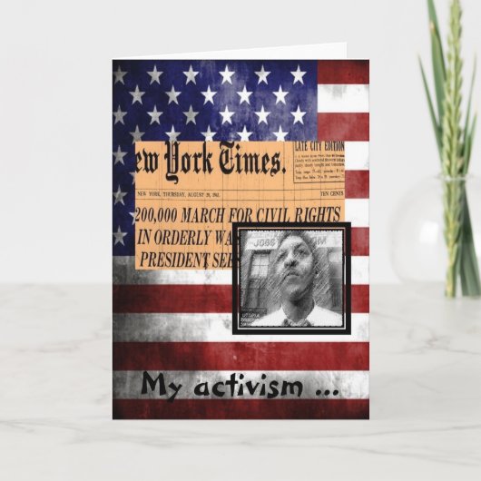 Bayard Rustin カード (正面)