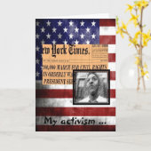 Bayard Rustin カード (黄色い花)