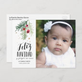 Bayasロハス| Feliz Navidad郵便| Tarjeta シーズンポストカード (正面/裏面)