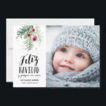 Bayasロハス| Feliz Navidad シーズンカード<br><div class="desc">Diseñoのmodernoの詐欺のunaのilustraciónのdibujados mano yのtipografía</div>