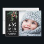 Bayasロハス| Feliz Navidad シーズンカード<br><div class="desc">Diseñoのmodernoの詐欺のunaのilustraciónのdibujados mano yのtipografía</div>