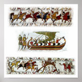 Bayeau Tapestry 11th Century ポスター (正面)
