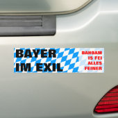 Bayer im Exil バンパーステッカー (車上)