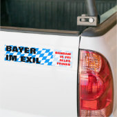 Bayer im Exil バンパーステッカー (トラック上)