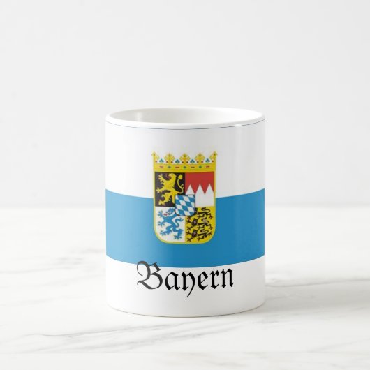 Bayernの旗のババリア コーヒーマグカップ (中央)