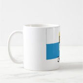 Bayernの旗のババリア コーヒーマグカップ (左)