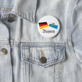 Bayern、ドイツの旗のタイル 缶バッジ (インサイチュ)