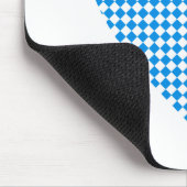 Bayern Herz Rauten Bavaria heart diamonds マウスパッド (コーナー)