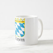 Bayern Wappenのババリアの紋章付き外衣 コーヒーマグカップ (正面右)