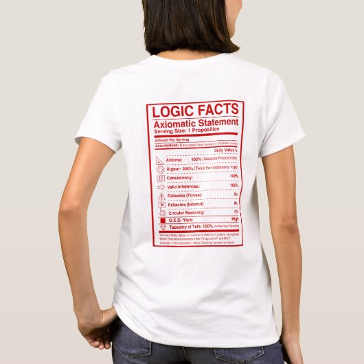 Bayesian_Theorem Tシャツ (裏面)