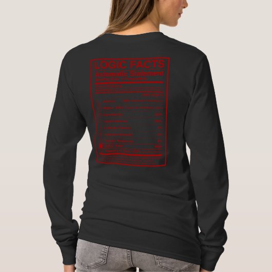 Bayesian_Theorem Tシャツ (裏面)