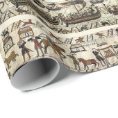 BAYEUX TAPESTRYウィリアムアットモンサンミシェル ラッピングペーパー (ロールコーナー)