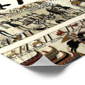 BAYEUX TAPESTRY モン・サン・ミシェルでのウィリアム ポスター (角)
