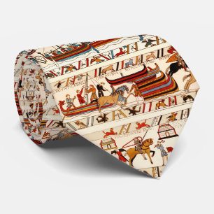 BAYEUX TAPESTRY 1066,ノーマン騎士,バイキング船 ネクタイ