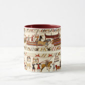 BAYEUX TAPESTRY 1066,ノーマン騎士,バイキング船 マグカップ (中央)