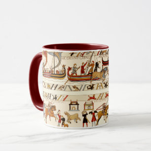 BAYEUX TAPESTRY 1066，ノーマン騎士，バイキング船 マグカップ