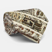 BAYEUX TAPESTRY 1066 Battle of Hastings Pattern ネクタイ (ロール)