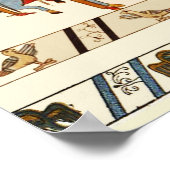 BAYEUX TAPESTRY 1066,NORMAN KNIGHTS ,VIKING SHIPS ポスター (角)