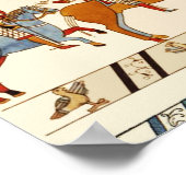 BAYEUX TAPESTRY 1066,NORMAN KNIGHTS ,VIKING SHIPS ポスター (角)