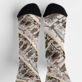 Bayeux Tapestry - King Harold Coronation ソックス (上部)