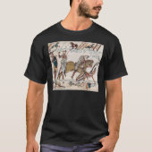 Bayeux Tapestry. King Harold is killed. Arrow in e Tシャツ (正面)