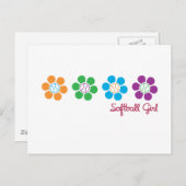 Bayflowerのソフトボール ポストカード (正面/裏面)