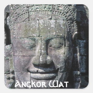 Bayon Temple in Angkor Wat – カンボジア スクエアシール