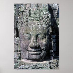 Bayon Temple in Angkor Wat – カンボジア ポスター