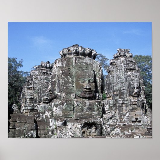 Bayon Temple in Angkor Wat - Cambodia ポスター (正面)
