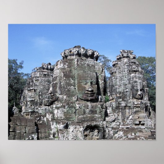 Bayon Temple in Angkor Wat - Cambodia ポスター (正面)