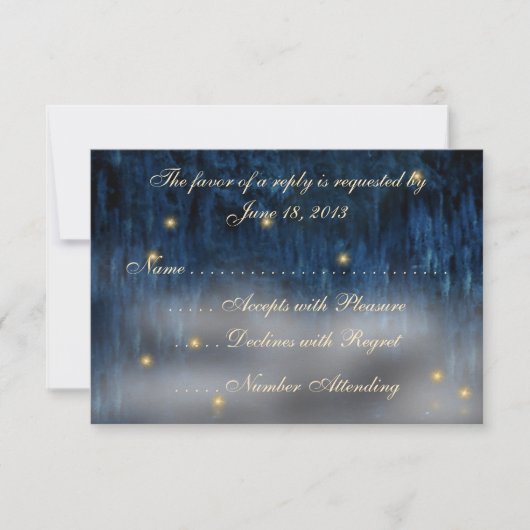 Bayou Bliss RSVPカード (正面)