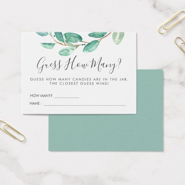 Bayou Botanicsベビーシャワー |ゲームを推測する (オフィス)