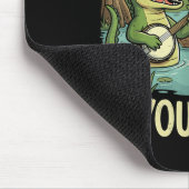 Bayou Squad Louisiana Alligator Retro Wildlife Tra マウスパッド (コーナー)