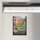 Bayou Vista Elementary School – Southern Psychos C マグネット (インサイチュ (食洗機))