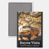 Bayou Vista School Bus – Southern Psychos Collecti マグネット (正面/裏面)