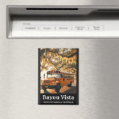 Bayou Vista School Bus – Southern Psychos Collecti マグネット (インサイチュ (食洗機))