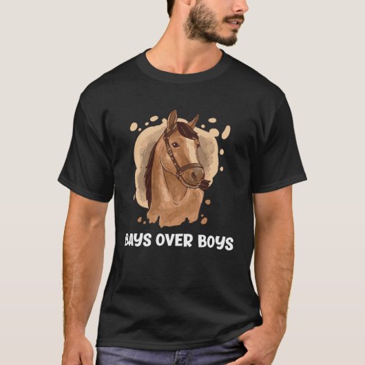 Bays Over Boys  Horse   1 Tシャツ (正面)