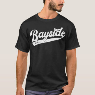 Bayside Queens NYC Typographic Distressed Design  Tシャツ