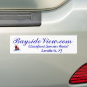 BaysideView.com Lavallette NJ バンパーステッカー (車上)
