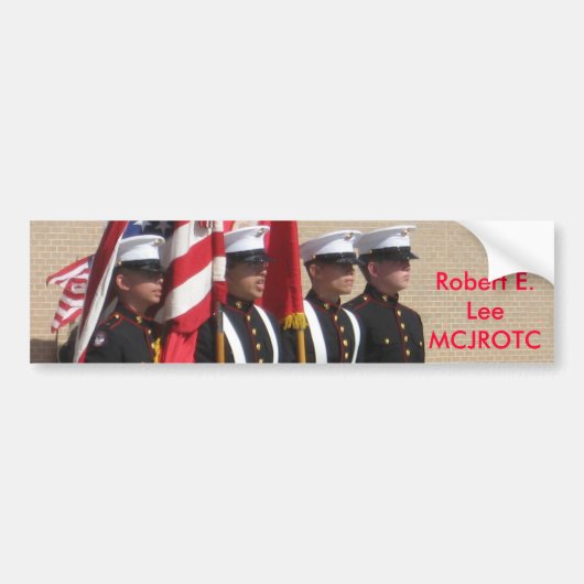 BaytownロバートE.リーMCJROTC バンパーステッカー (正面)