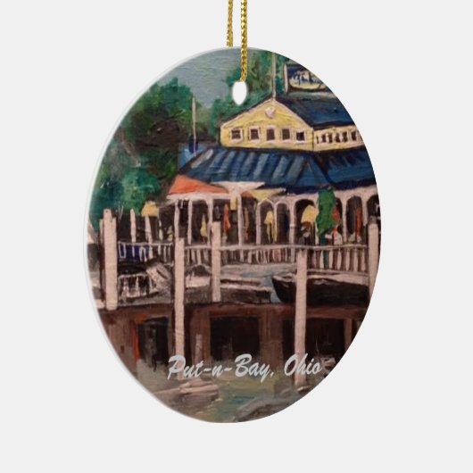 Bayviewの道、置n湾、オハイオ州のオーナメント セラミックオーナメント (右)