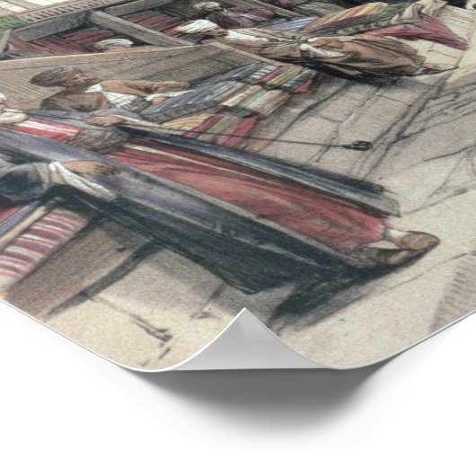 Bazaar of the Silk Merchants, Cairo, from "Egypt a ポスター (角)