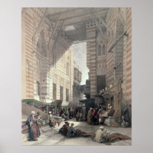 Bazaar of the Silk Merchants, Cairo, from "Egypt a ポスター