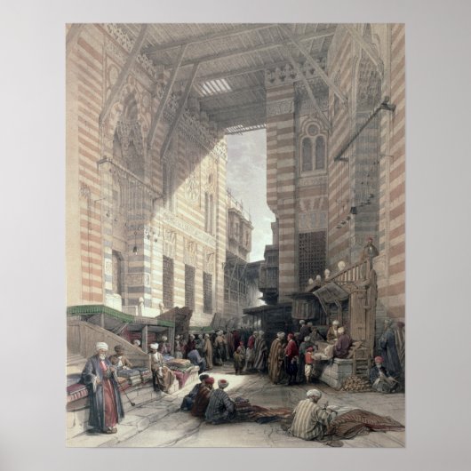 Bazaar of the Silk Merchants, Cairo, from "Egypt a ポスター (正面)