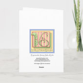 BaZooplesの賢いフクロウの父の日カード カード (裏面)